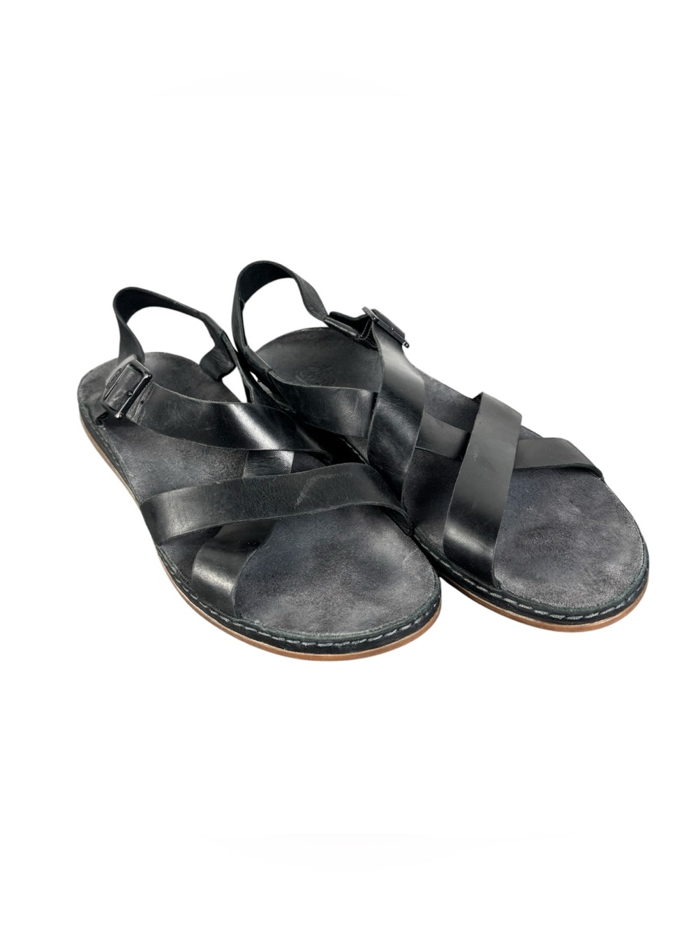 Chaco Women's Townes Sandal Leather Buckle Comfort Lightweight Black Size 10